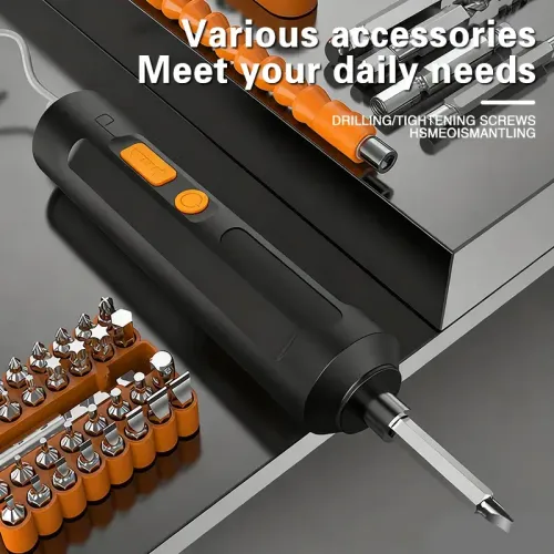 Portable Electric Screwdriver Set for Home Use