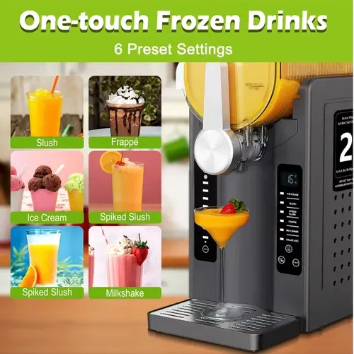 The household fully automatic snow melting machine can be operated with just one click to create smooth snow-melt ice cream and ice slush.