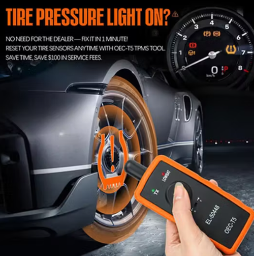 Tire pressure reset device