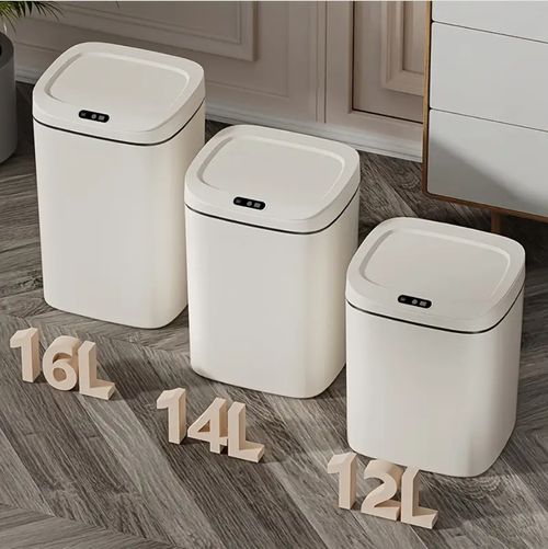 Smart Wave-Activated Trash Can - Odor-Sealing, Stylish & Durable with Easy Clean Design - Stainless Steel - For Home & Office - Perfect Gift for Housewarming & New Home