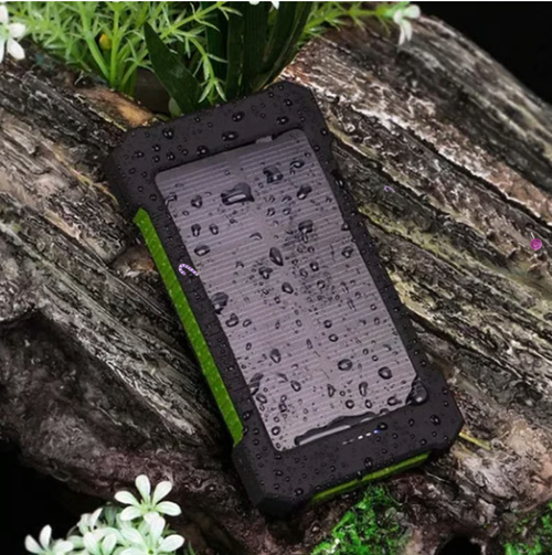 ⚡⚡Portable Solar Power Bank with Built-In Cables