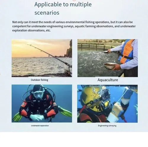 High-definition visual fish finder, fishing night vision underwater camera, fish anchoring display