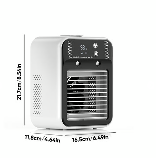 Portable 3-In-1 Cooling Fan with 2-Speed Mist