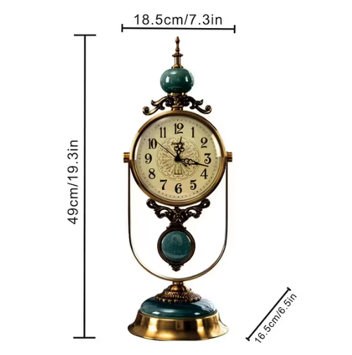 High-end American vintage-style floor clock with a sophisticated ambiance