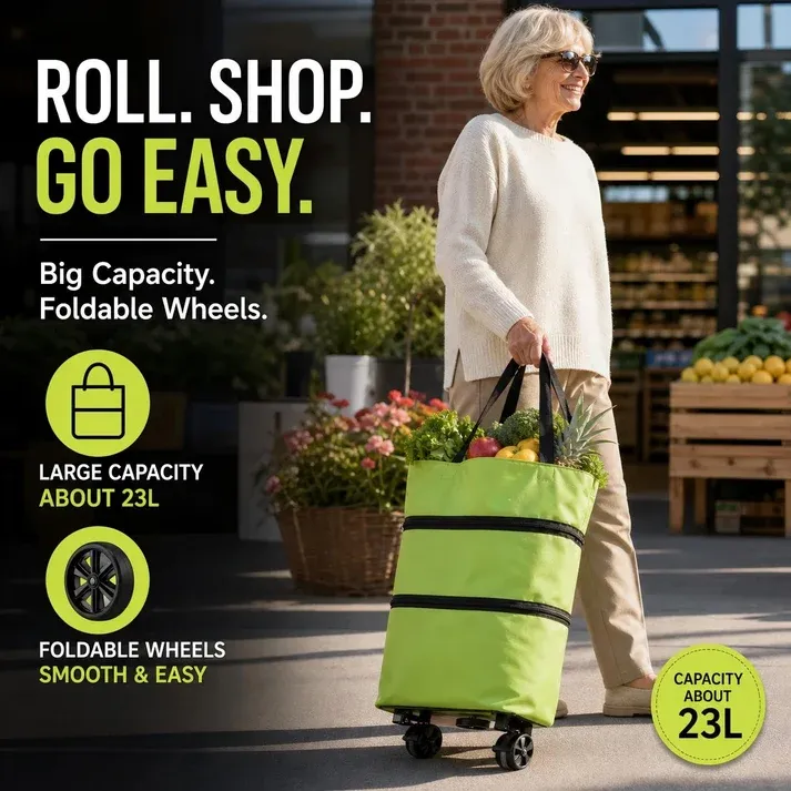 💞Foldable 2-in-1 Shopping Bag（3PCS）