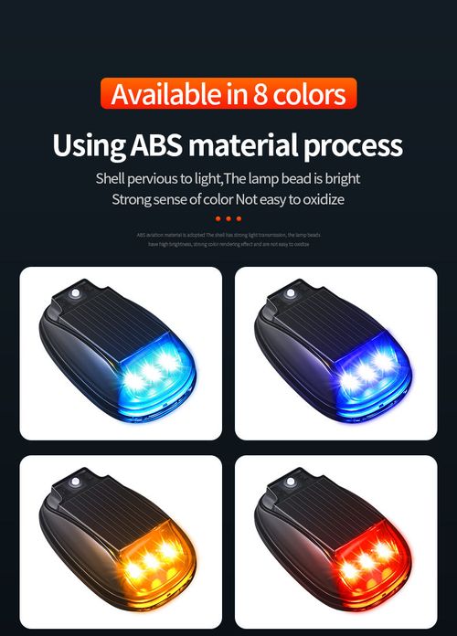 Solar Car Roof RGBStrobe Light