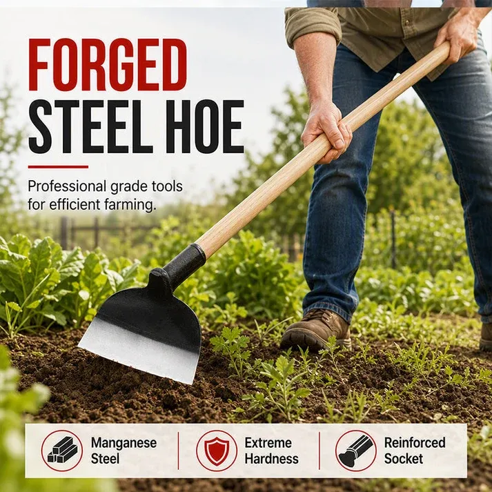 🔧 Manganese Steel Hoe Head – Heavy-Duty, High-Carbon & Quenched – Deep Root Penetration for Tough Soil 💪（2PCS)