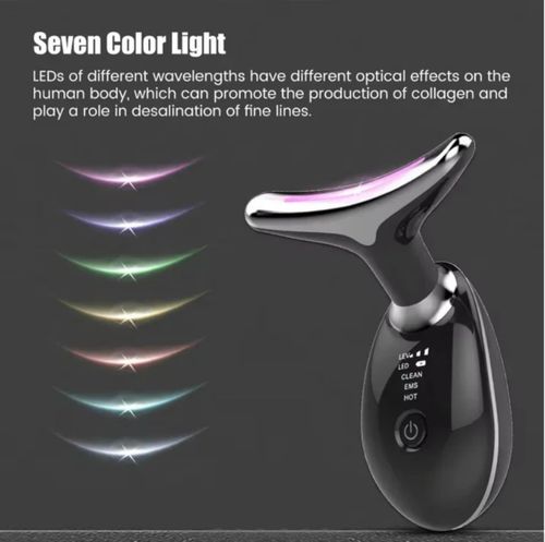 Digital Massager for Facial and Neck – LED Light Therapy & Microcurrent Skincare Tool