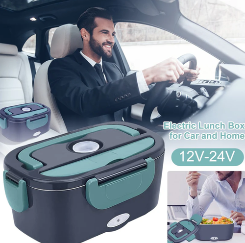 🖤2-in-1 Portable Dual Voltage Electric Lunch Box