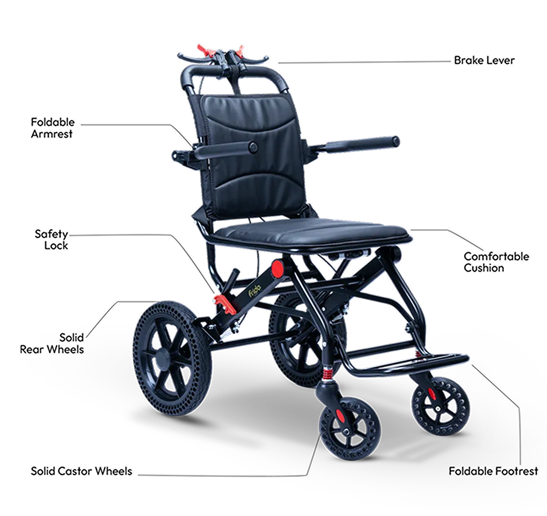 Frido Foldable Travel Wheelchair