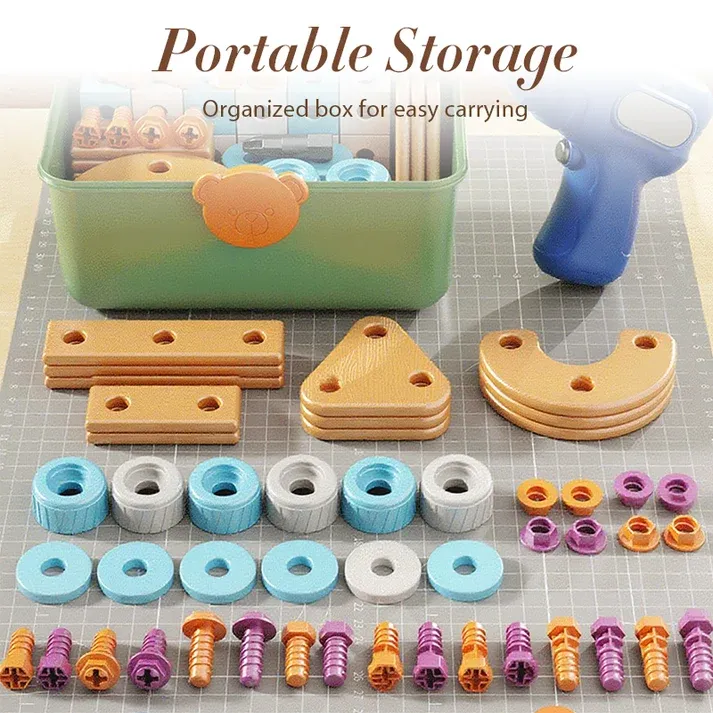 Children's Educational DIY Toy Tool Kit-Build More. Learn More. Play Creatively🧰✨