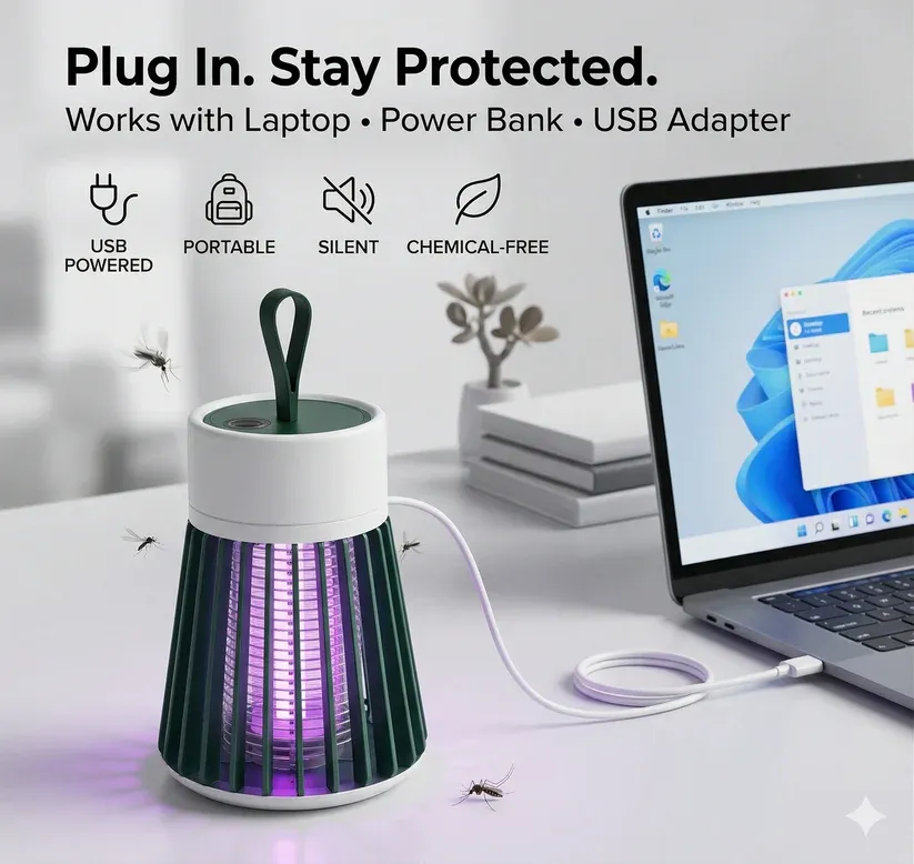 MosquitoLamp – Electric Mosquito Killer | UV Suction Trap | Safe Indoor Protection