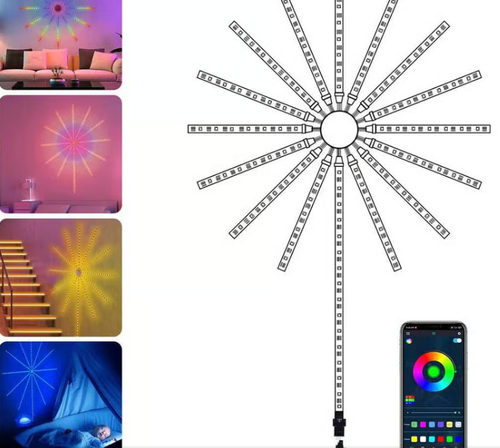 🎁💡WiFi Bluetooth Smart Fireworks Led Light