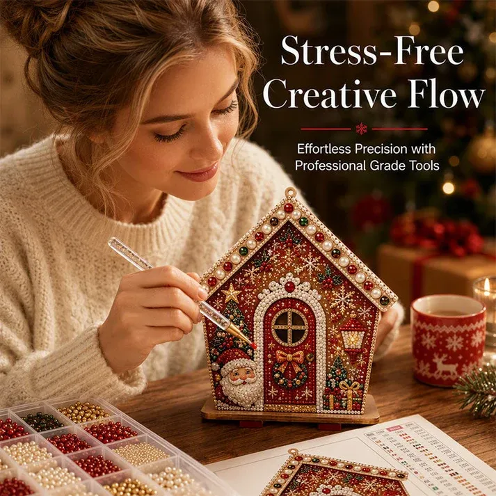 🎄3D Pearl Christmas Art Kit‑Handmade Holiday Decoration Craft ✨