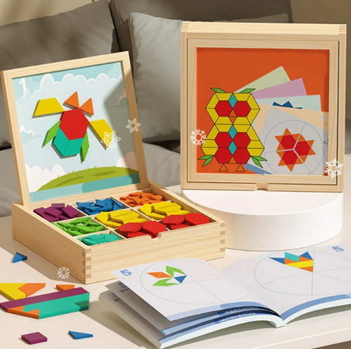 🔥Wooden Magnetic Pattern Block Puzzle Set🧩