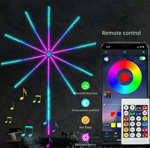 🎁💡WiFi Bluetooth Smart Fireworks Led Light