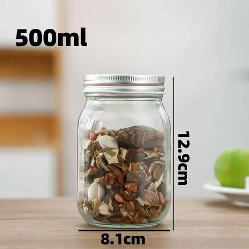 500ml glass airtight jars (10 jars per box)