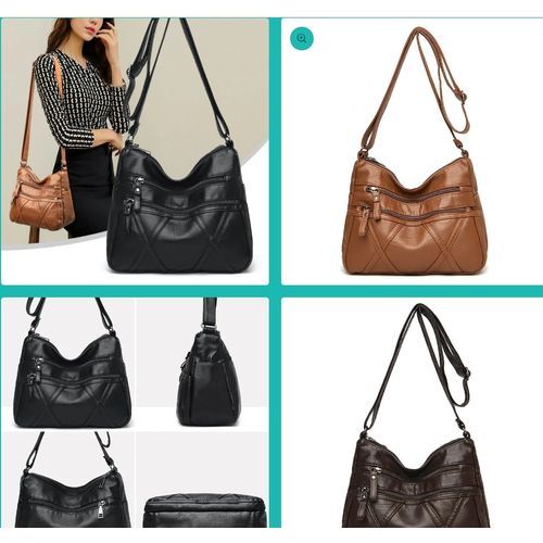 2025 Retro Vintage Ladies Cross-body Pu Leather Messenger Bag With Luxury Shoulder Strap Design