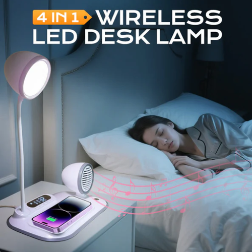 🔥 4 in 1 Wireless LED Desk Lamp 🎁💕
