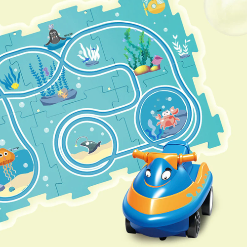 🔥Children's Educational Puzzle Track Car Play Set🚗
