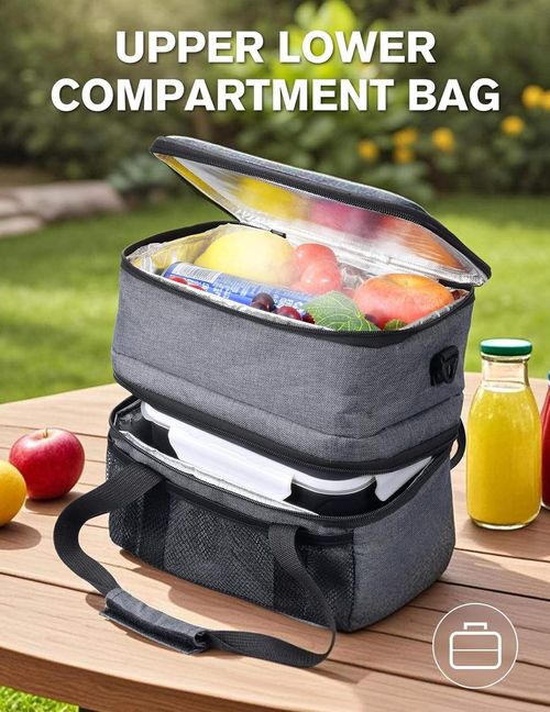 Custom Development Portable Cordless Food Warmer Heated Lunch Box for Adults Battery Powered Automatic Heating Insulated Bag