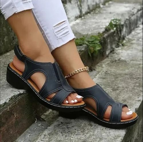 🔥Women Wedge Sandals, Premium Leather Orthopedic Sandals 🔥