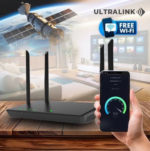 Ultra Link Free Wifi Router UNLIMITED SATELLITE INTERNET