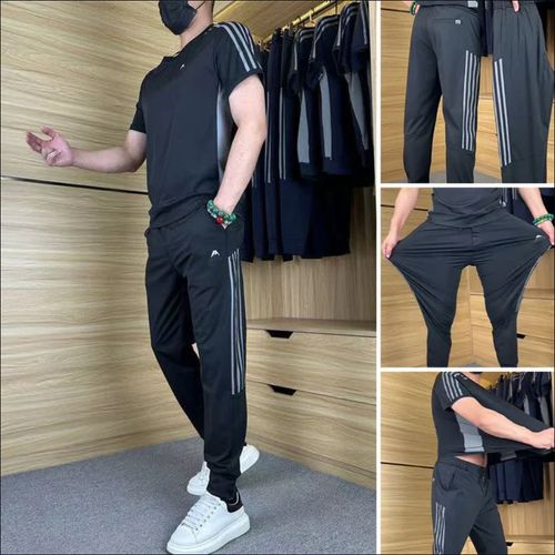 🌴Summer Promotions❄️Men's Casual Short Sleeve Sports Pants (2-Piece Set)