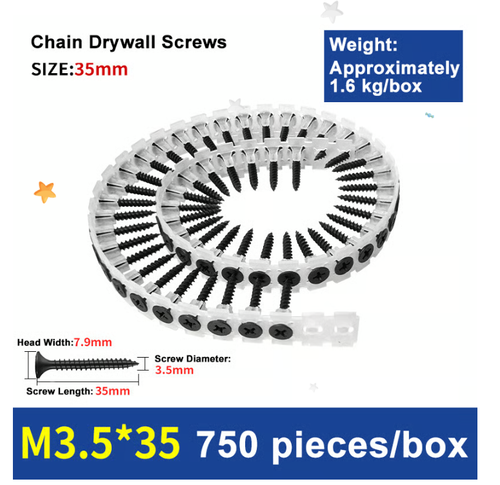 Plastic Chain Belt Drywall Screws