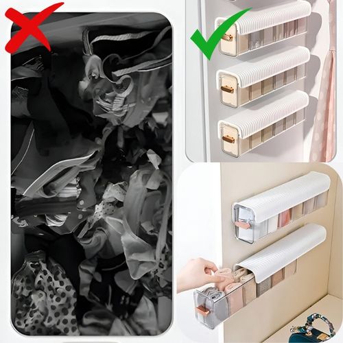 Easy-to-attach storage organizers (2 pieces) | ORGABIN