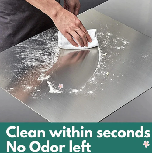 ✨ Stainless Steel Countertop Chopping Board – Hygienic, Knife-Friendly & Easy-Clean Surface 🍽️(40×50cm)