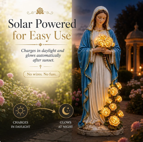 Virgin Mary Garden Light