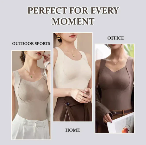 🔥💗Women's vests with built-in bra