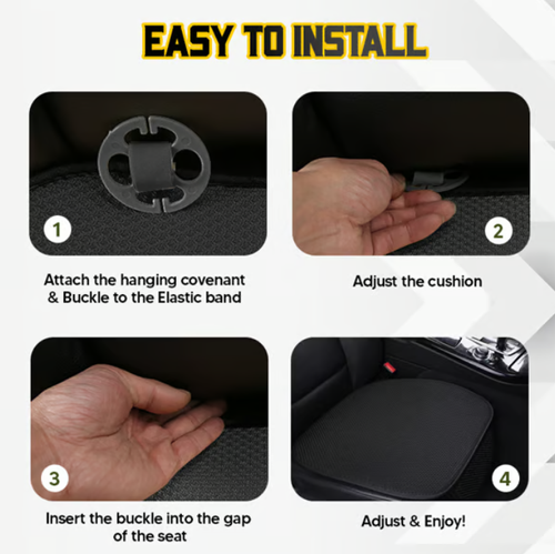 Breathable & Anti-Slip Viscose filament Car Seat Covers