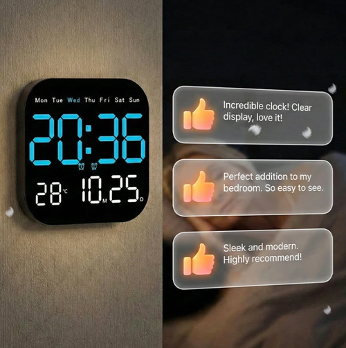Multifunctional Digital Alarm Clock for Home & Office
