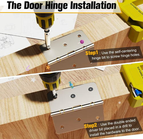 Door Hinge Router Template