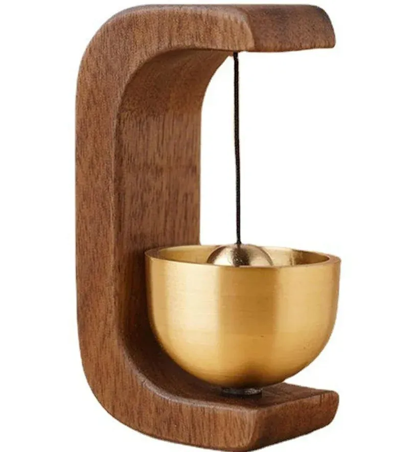 Premium Wooden Brass Bell Chime（5PCS）