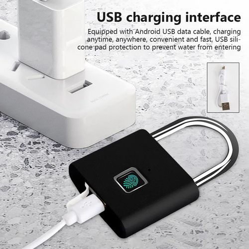 Smart Waterproof Fingerprint Padlock - Secure Doors & Gates