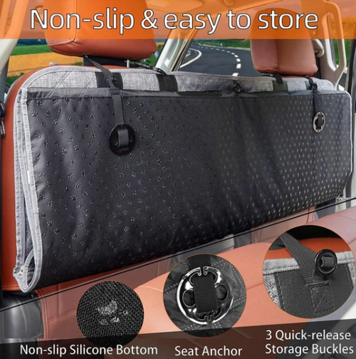 Car Rear-Seat Memory Foam Travel Mattress‑Foldable SUV Sedan Truck Camping Bed, Portable Non-Inflatable Car Sleeping Pad for Road Trips & Camping