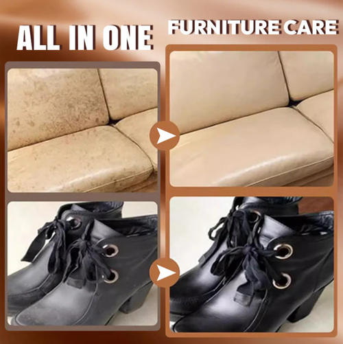 Leather Care & Cleaning Cream with Sponge（Received5 boxes）