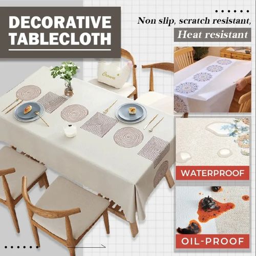 Multifunctional waterproof, oil-proof, heat-resistant and wash-free tablecloth