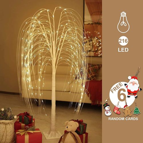 LED woven simulated willow tree light