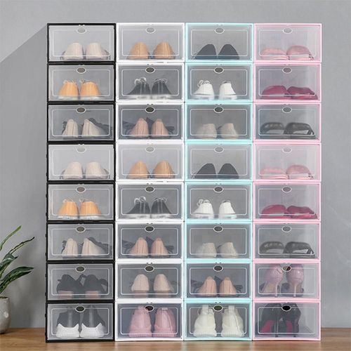 Plastic Shoe Storage Box (12 pieces) | SHOEZY
