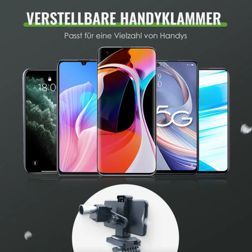 Corner binoculars (black metal model) + phone clip + tripod