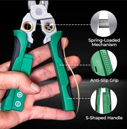 🔥8-in-1 Multi-Functional Wire Stripper Scissors With Electrical Test
