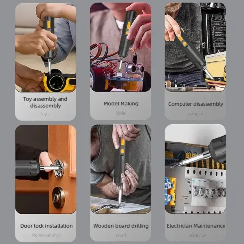 Portable Electric Screwdriver Set for Home Use