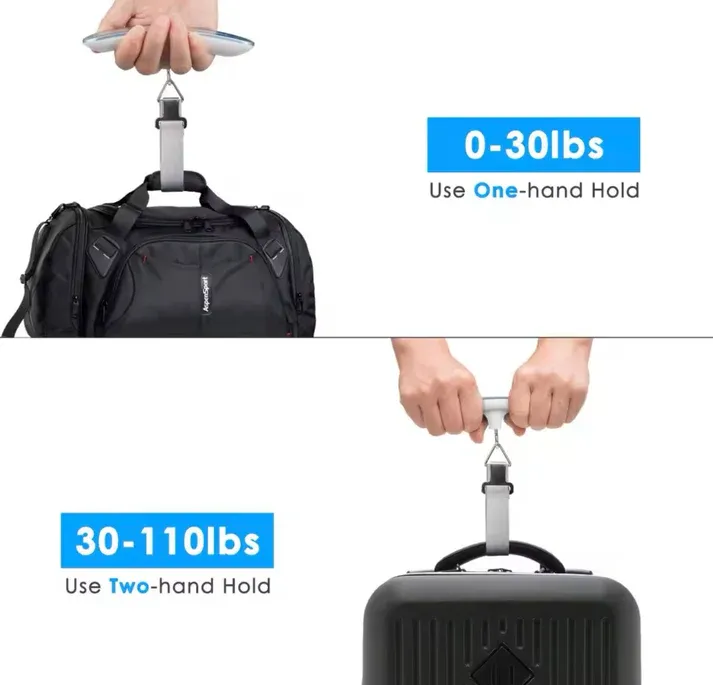 Portable Handheld Electronic Scale — Maximum Capacity: 50 kg