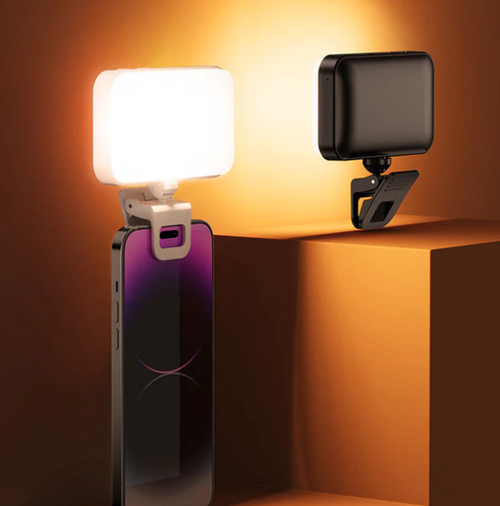 ✨ Rotatable 3-Color Warm and Cool Phone Charging Light 📱🤳