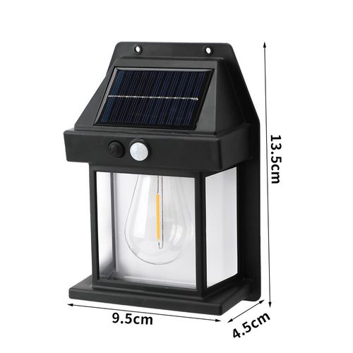 Solar Tungsten Outdoor Wall Lamp with Human Body Induction for Courtyard and Road Lighting Household Use（Limited-time offer: Buy one get one free）