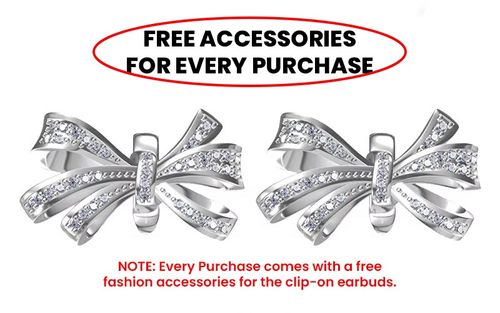 HYUNDAI HY-C03 Clip On Earbuds With Free Accessories.